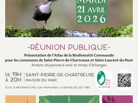 Réunion publique de présentation de l'Atlas de Biodiversité Communale