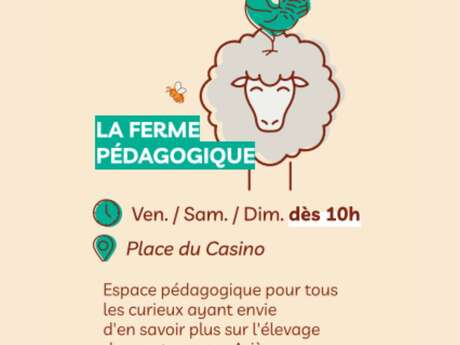 The educational farm at the Festival des Saveurs