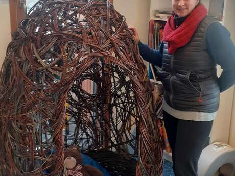 Une cabane dans la médiathèque ! Une cabane dans la médiathèque !