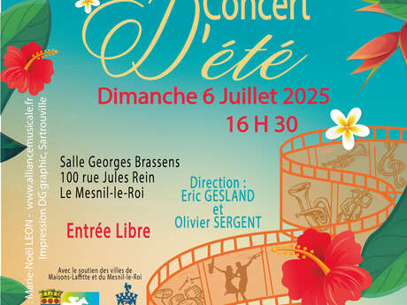 Concert d'Eté de l'Alliance Musicale de Maisons-Laffitte et du Mesnil-le-Roi