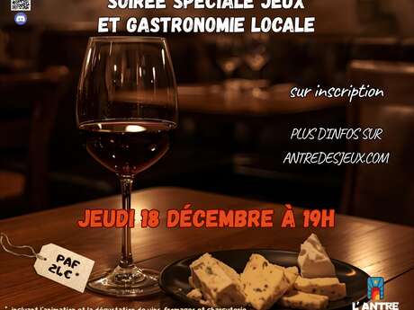 Soirée spéciale jeux et gastronomie locale