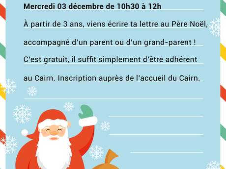 Ecris ta lettre au Père Noël