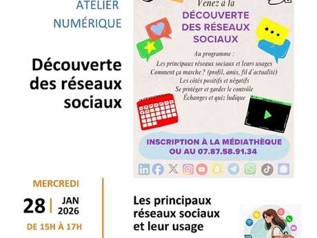 Atelier numérique : A la découverte des réseaux sociaux