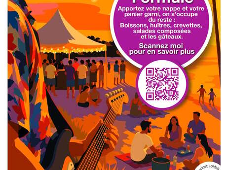 Picnic and concert on the Grouin beach
