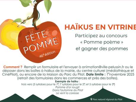 Haikus en vitrine ! Concours Pommes Poèmes Haikus en vitrine ! Concours Pommes Poèmes