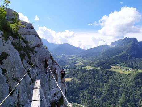 Encadrement via ferrata de Roche Veyrand - Partie basse