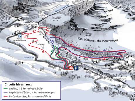 Itinéraire nordique d'Estenc - Le Plateau d'Estenc