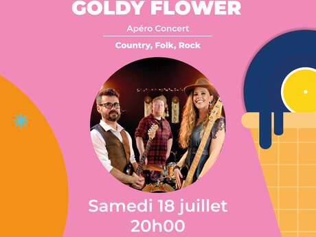 Apéro -Concert : Goldy Flower - musique country, folk, rock | Les Estivales de Nans