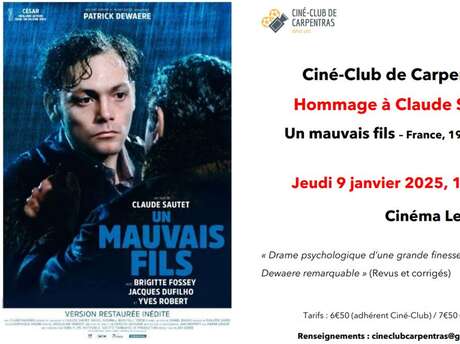 Ciné-club de Carpentras : Hommage à Claude Sautet