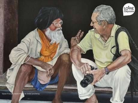 Exposición de pinturas de los viajes de Jean-François Vaslin por la India