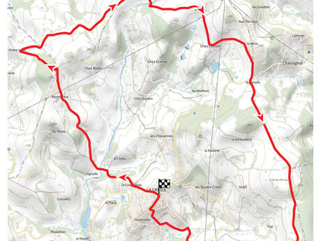 Itinéraire VTT : circuit 17, base Le Cergne