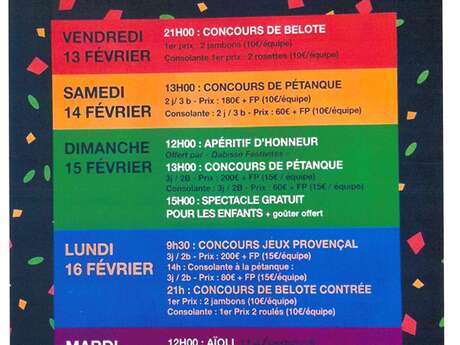 Fête de la St Blaise Dabisse