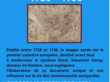 Conférence « La Mappe Sarde 1728 – 1738 » au Centre Culturel de la Gorge