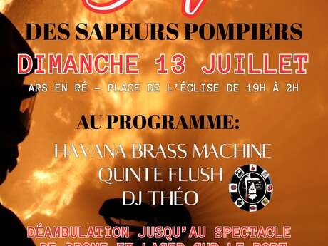 Fête nationale - Ars-en-Ré firefighters' ball and laser show