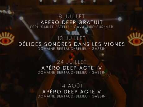 Apéro Deep au Domaine de Bertaud