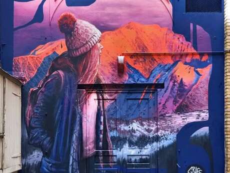 Mountain mural by Graff Matt