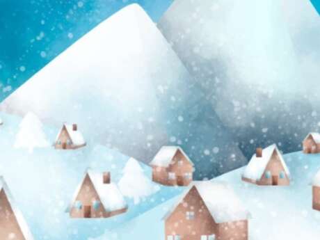 Atelier créatif : empreintes dans la neige