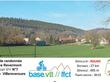 MTB track n°7 (red) - Drom - Villereversure