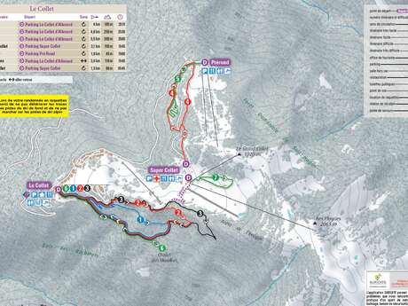 Parcours raquettes au Collet