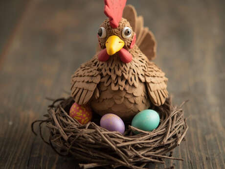 Art et dégustation - Création d'une poule de Pâques