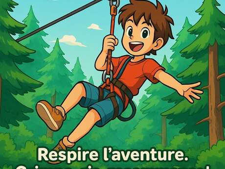 Les 7 Laux Aventure treetop adventure course