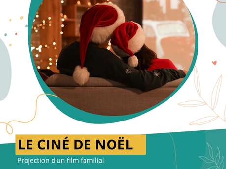 Projection d'un dessin animé de Noël