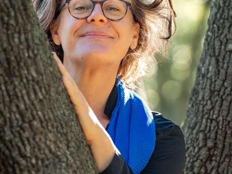 Séance de yoga aux jardins de l'Abbaye