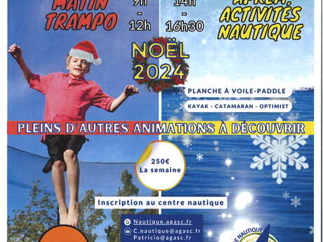 Centre nautique agasc et kelo trampo - activités vacances de noël