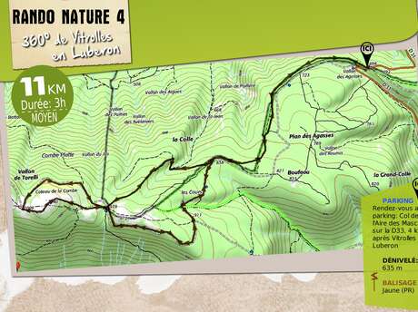 Rando: Panorama à 360° à Vitrolles en Luberon