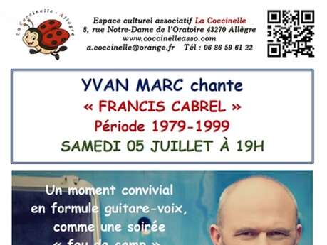 Yvan Marc chante Francis Cabrel (période 1979 - 1999)