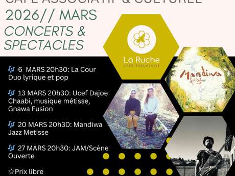 La Ruche, Café Associatif et Culturel, Caylus: Concerts