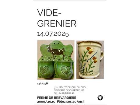 La ferme de Brévardiere fête ses 25 ans : Vide grenier