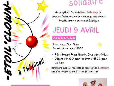 Marcha solidaria a beneficio de la asociación Etoil'Clown.