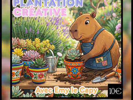 Atelier créatif plantation et décoration de pot de fleur