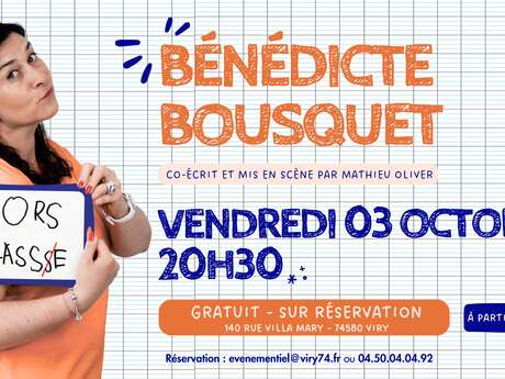 Spectacle d'humour Bénédicte Bousquet