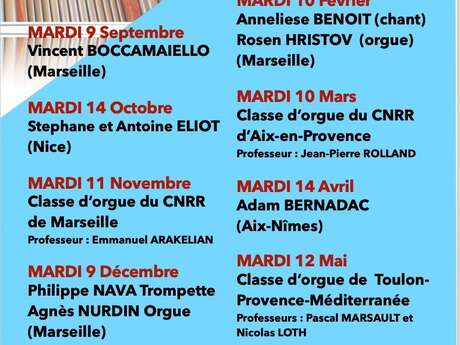 Les Auditions du marché : concerts d'orgue