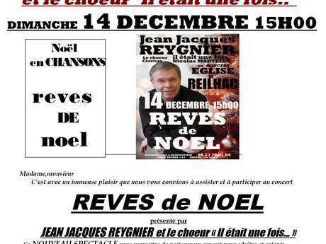 Concert de Jean-Jacques Reygnier : "rêves de Noël"