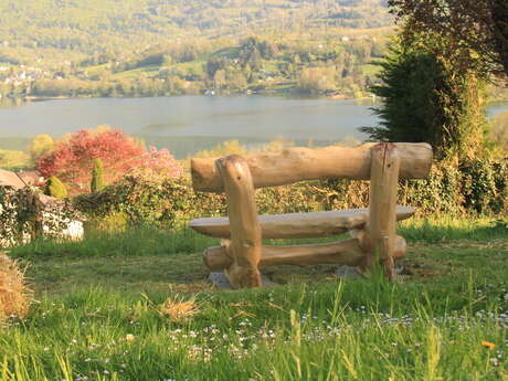 Un accompagnement à la création d’un banc avec des troncs d’arbre