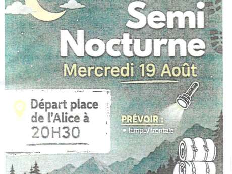 Balade semi nocturne