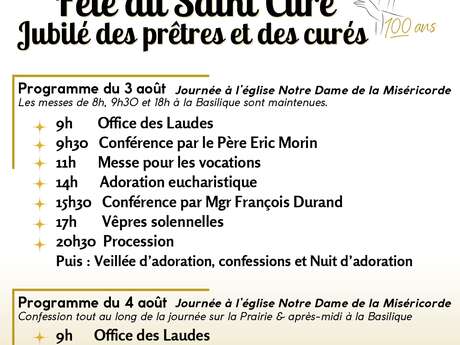Fête du Saint Curé d'Ars
