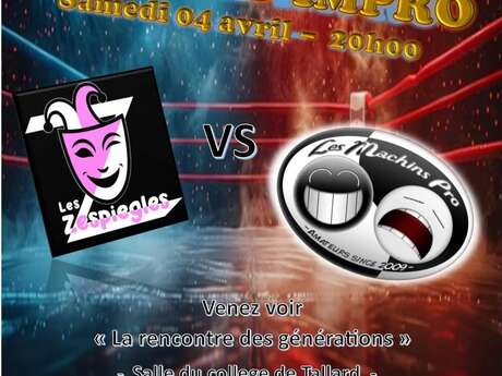Match d'improvisation théâtrale Les Zespiègles et les Machins Pro