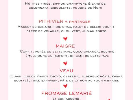 Saint-Valentin au restaurant GAODINA