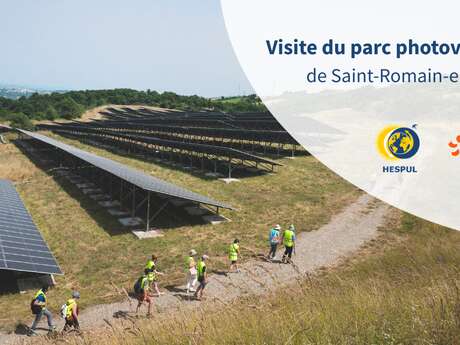 Visite du parc photovoltaïque de Saint-Romain-en-Gal