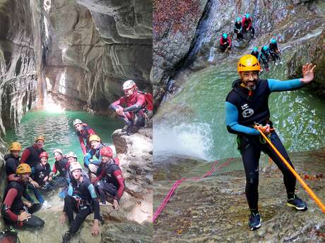 Canyoning avec Hydrogène Sports