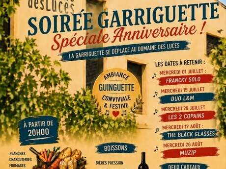 Soirée Garriguette, spéciale Anniversaire !