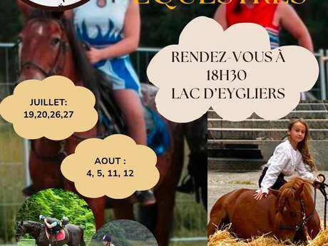 Equestrian shows at Lake Eygliers
