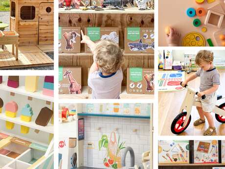 Boutique éphémère de jouets en bois