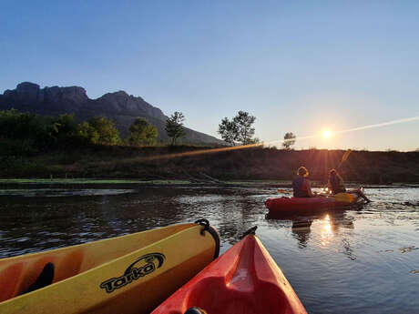Balade sunset en canoë sur l'Argens