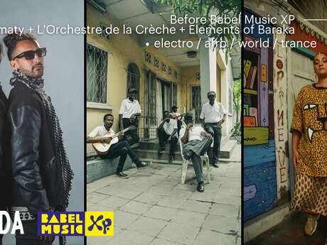 Before du Babel Music XP : Maya Kamaty + L’Orchestre de la Crèche + Elements of Baraka