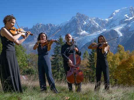 Inauguration of Saint-Gervais sous les Sakuras - Concert by the Gabriel Loppé Quartet and Yumi Kitayama
